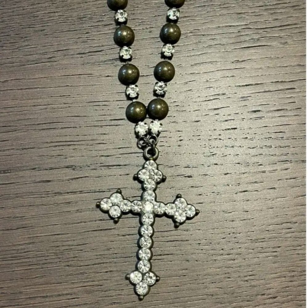 Blumarine cross necklace